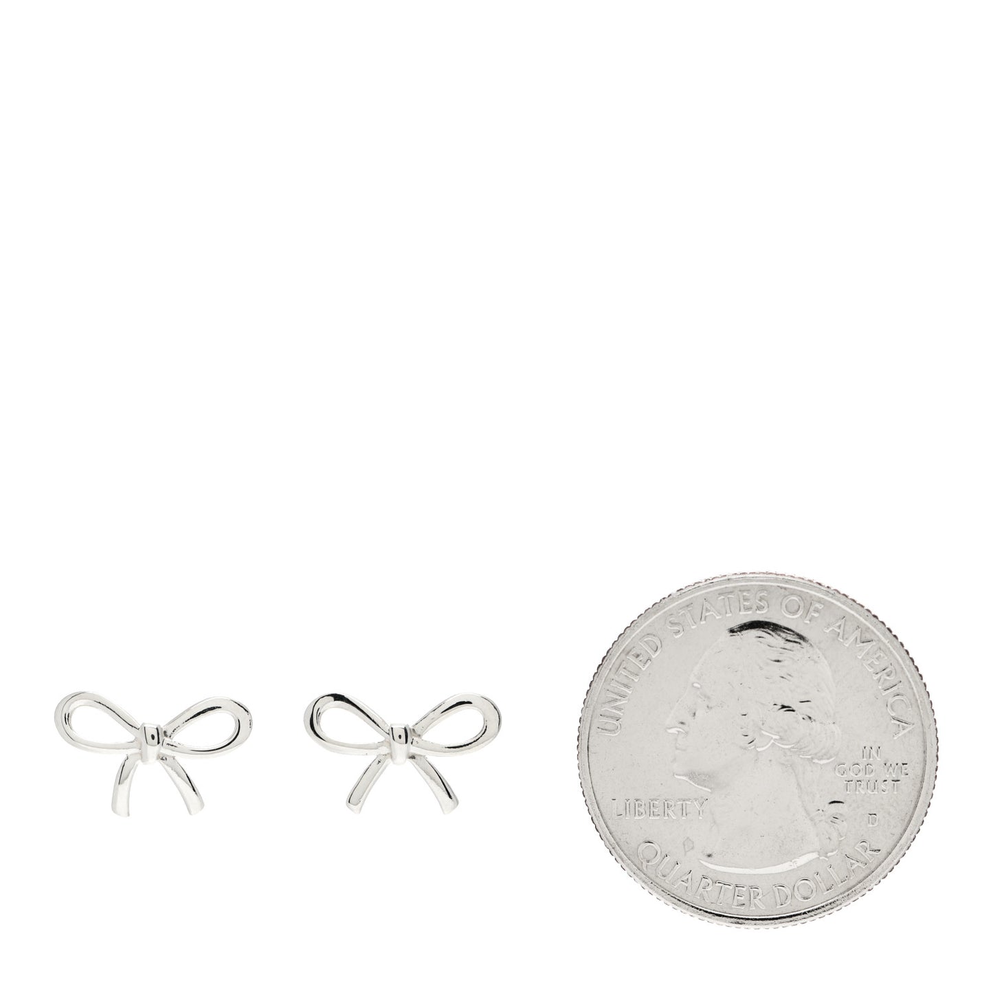 Sterling Silver Bow Earrings
