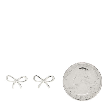 Tiffany Sterling Silver Bow Earrings 2 of 4