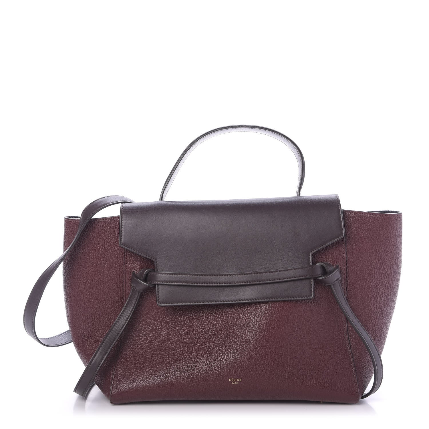 Celine Goatskin Smooth Calfskin Mini Belt Bag Burgundy 1 of 15