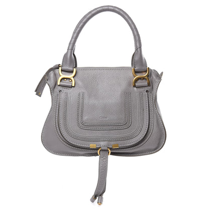 Chloe Calfskin Small Marcie Satchel Cashmere Grey 1 of 11