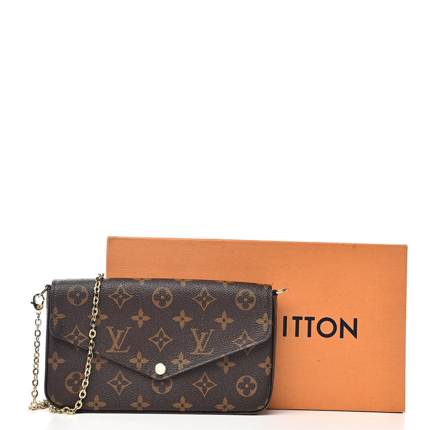 Louis Vuitton Monogram Pochette Felicie Chain Wallet Fuchsia 13 of 14