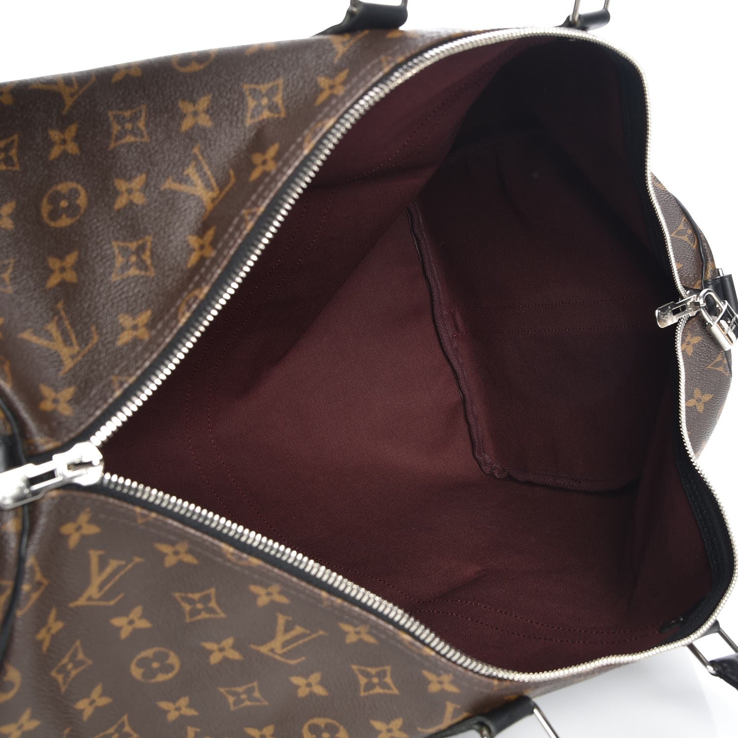 Louis Vuitton Monogram Macassar Keepall Bandouliere 55 6 of 8