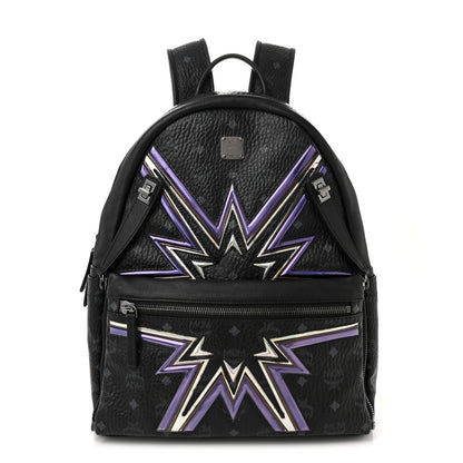 MCM Visetos Dual Stark Cyber Flash Backpack Black 1 of 10