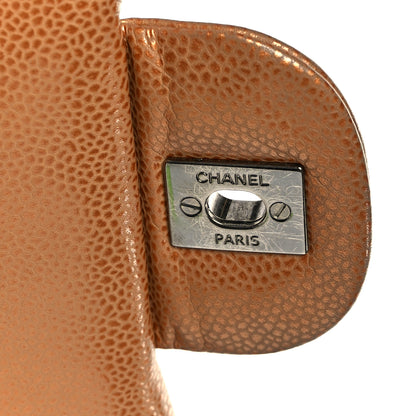 Chanel Metallic Caviar Quilted Maxi Double Flap Copper 7 of 11