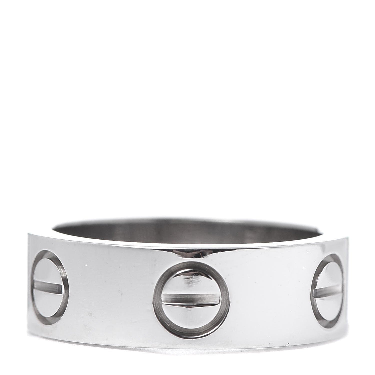 Cartier 18K White Gold 5.5mm LOVE Ring 47 4 1 of 4