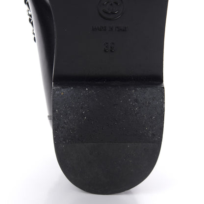 Chanel Calfskin Chain Mocassin Loafers 39 Black 9 of 11