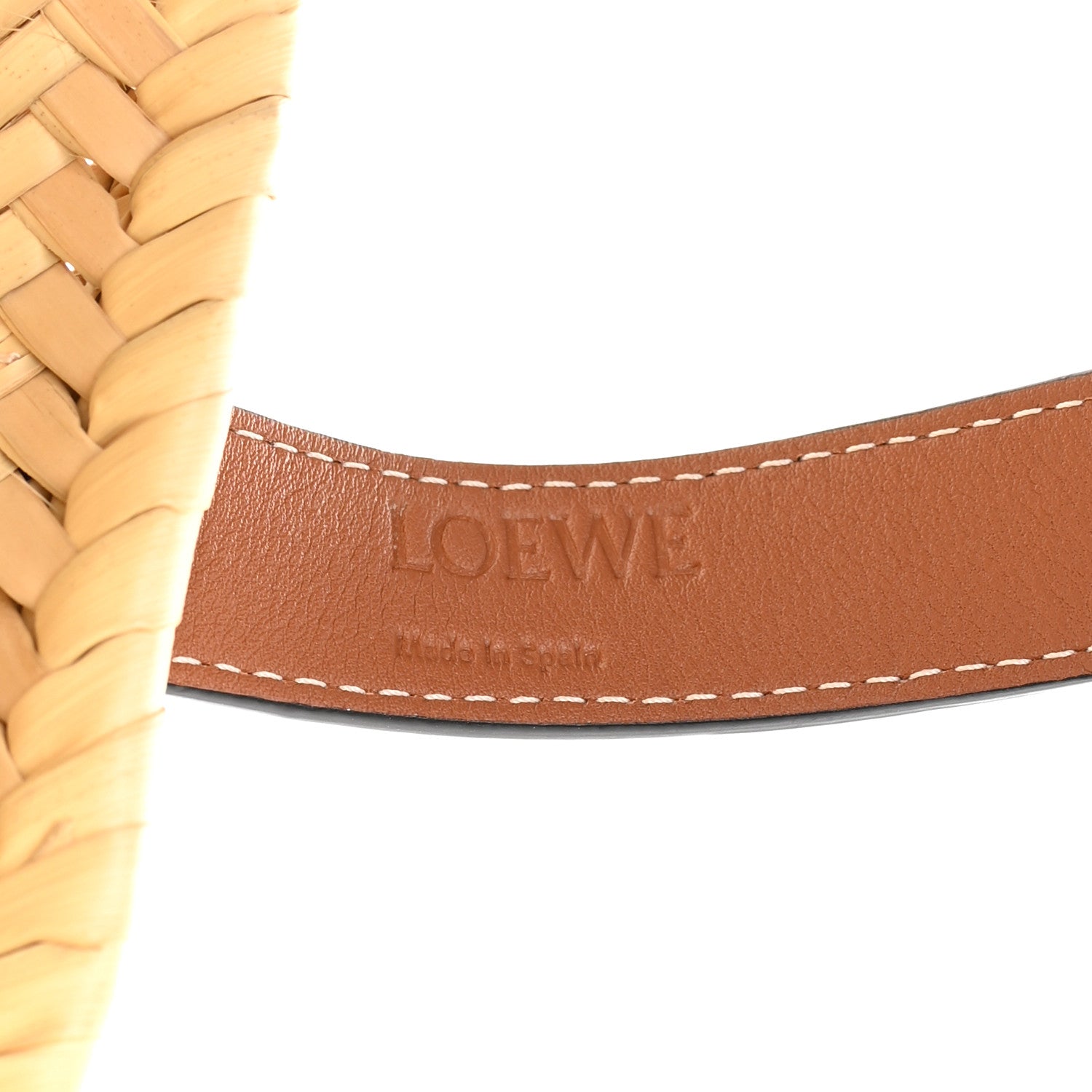 Loewe Raffia Small Basket Tote Bag Natural Tan 6 of 11