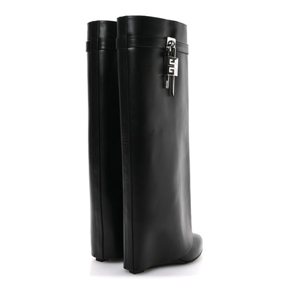 Givenchy Calfskin Shark Lock Wide Fit Pant Boots 37 Black 5 of 8