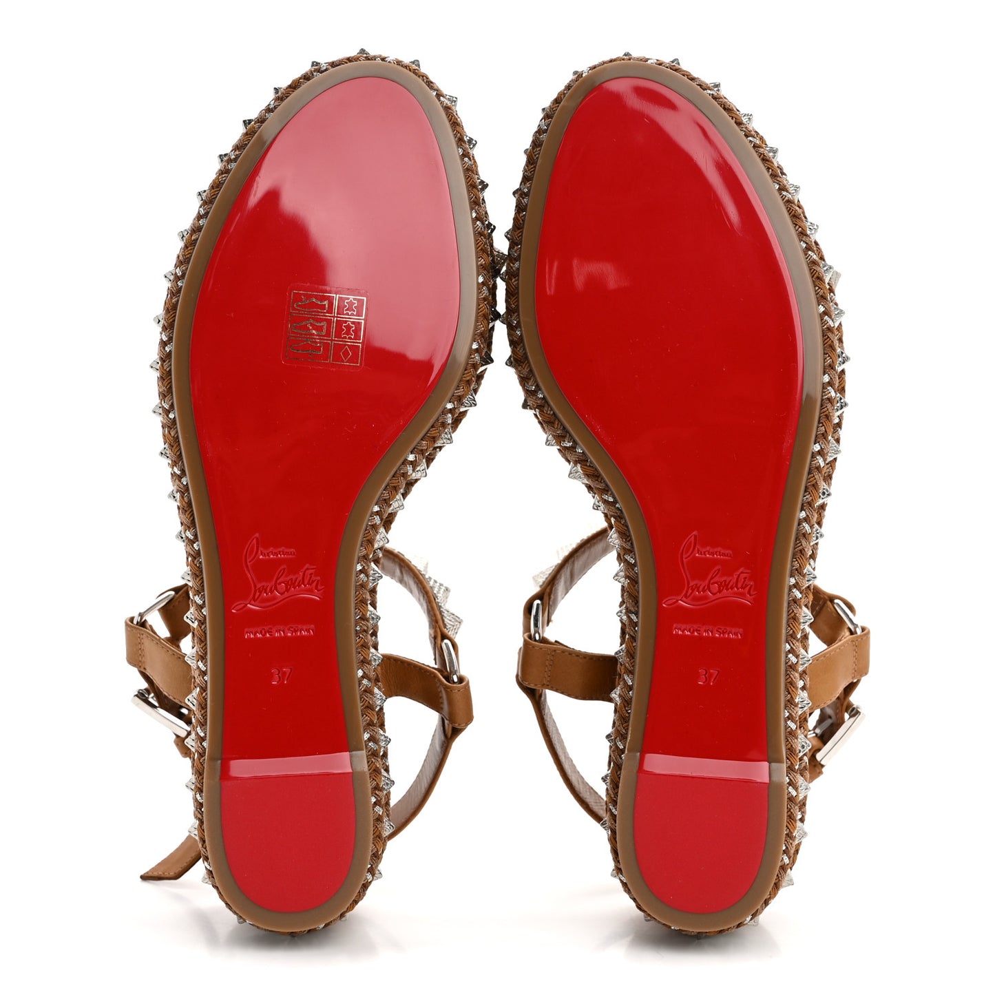 Calfskin Cubiste Pyraclou 60 Platform Sandals 37 Terra