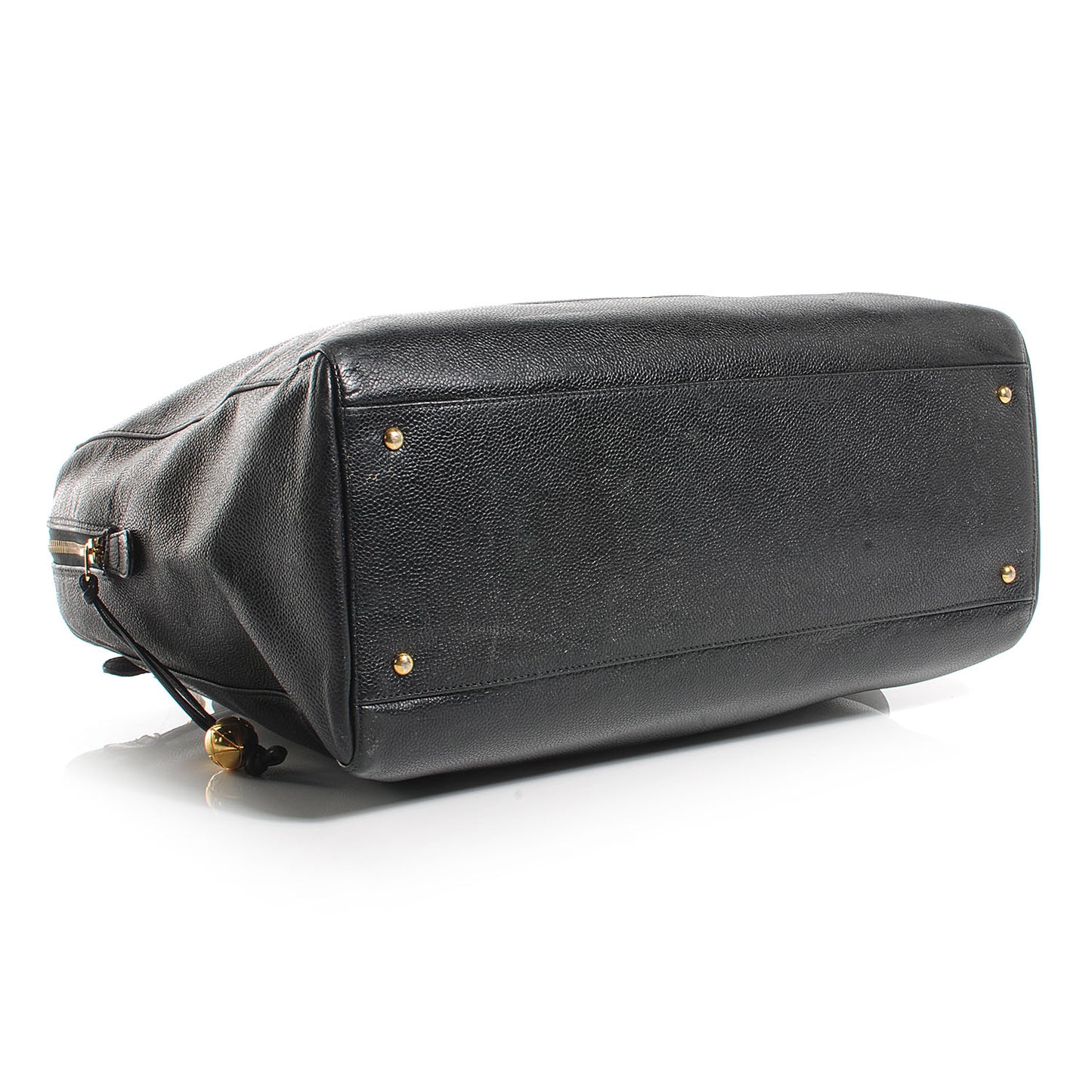 Caviar Large CC Shoulder Bag Black