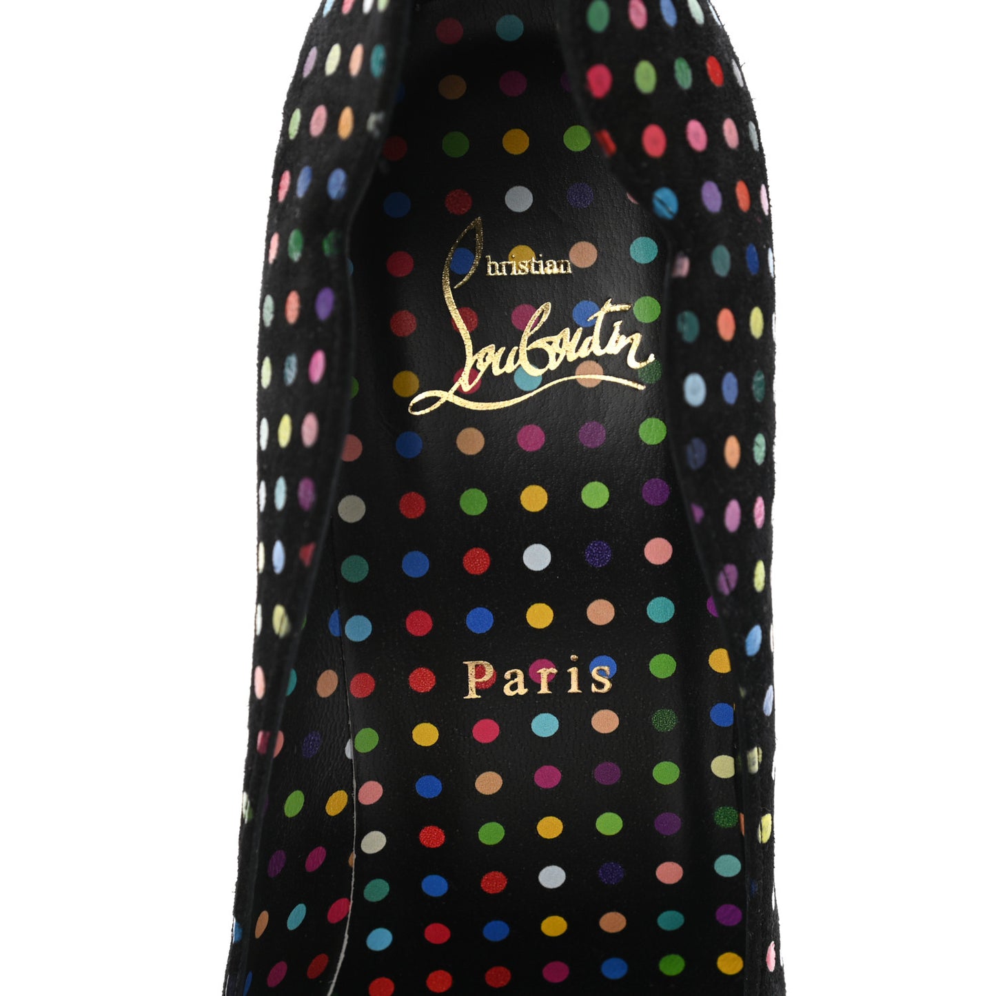 Suede Polka Dot Hot Chick 100 Pumps 40 Black Multicolor