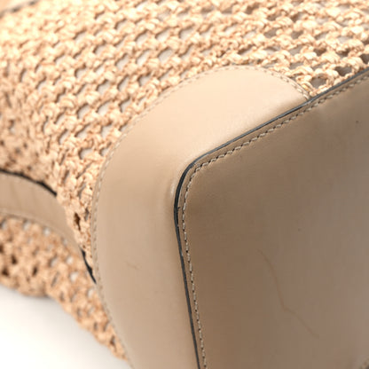 Jimmy Choo Straw Nine2Five East West Tote Barely 12 of 13