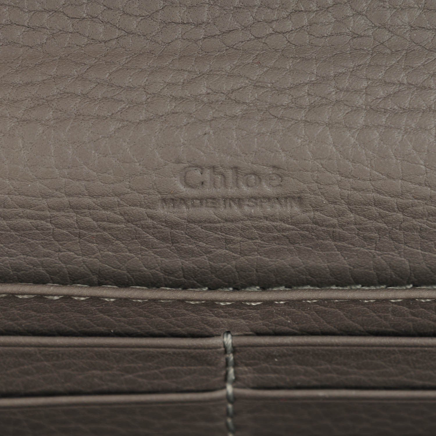 Chloe Calfskin Marcie Continental Flap Wallet Cashmere Grey 6 of 7