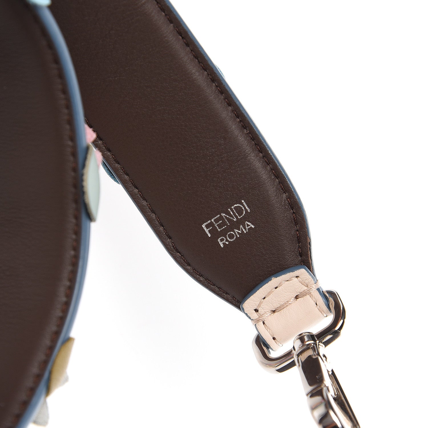 Fendi Vitello Dolce Flowerland Studded Strap You Camelia Moresco Multicolor 3 of 3