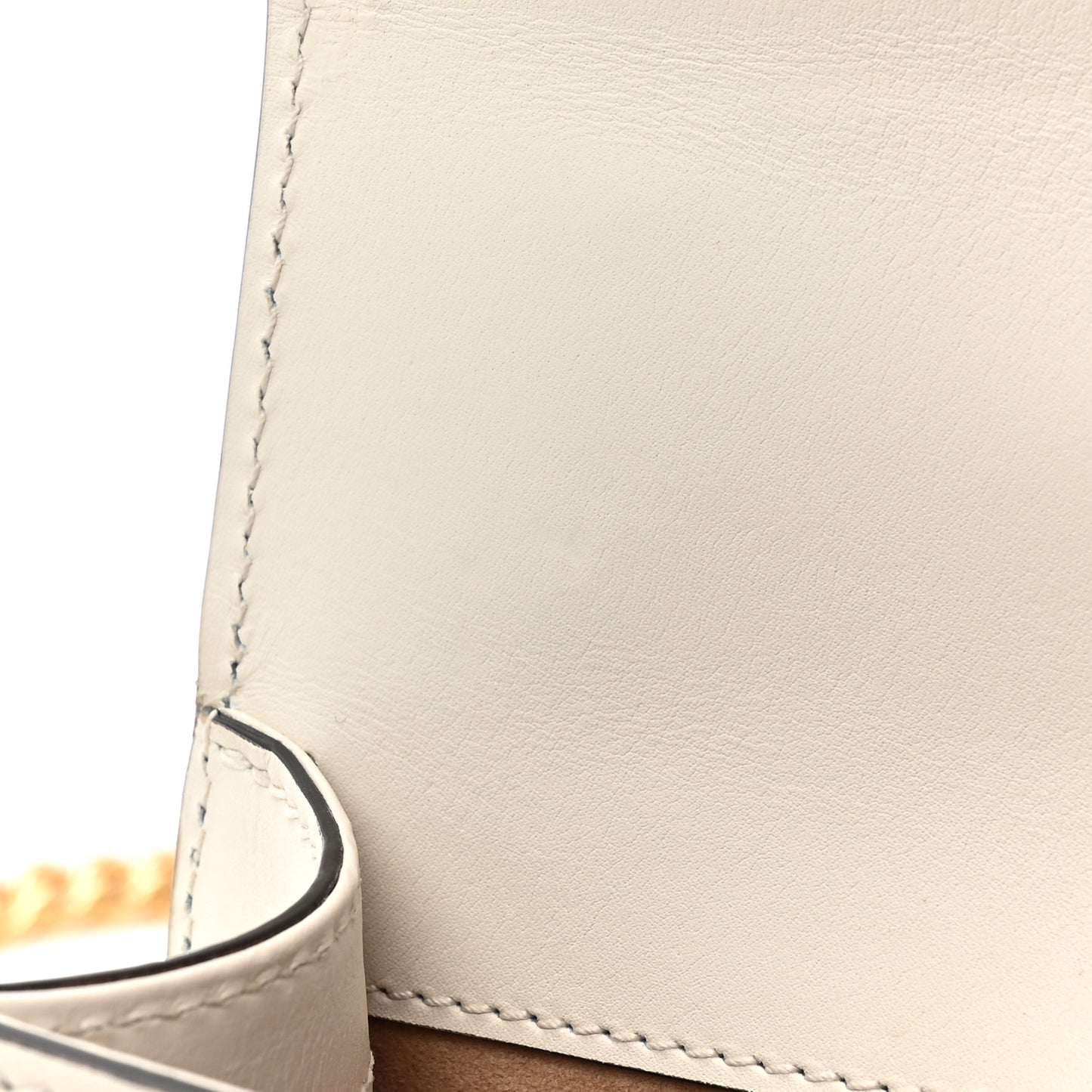 Calfskin Mini Sylvie Chain Shoulder Bag White