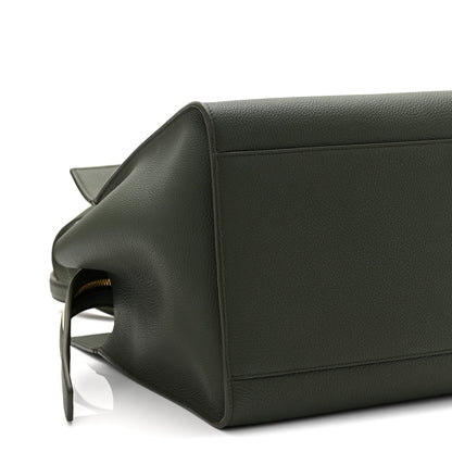 Khaite Pebbled Calfskin Crosby Tote Bottle Green 9 of 11