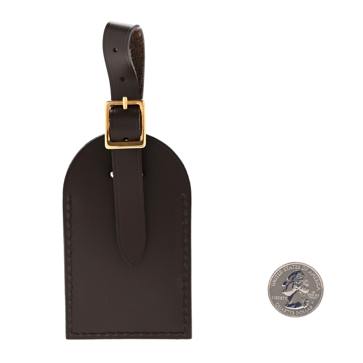 Calfskin Luggage Tag Ebene