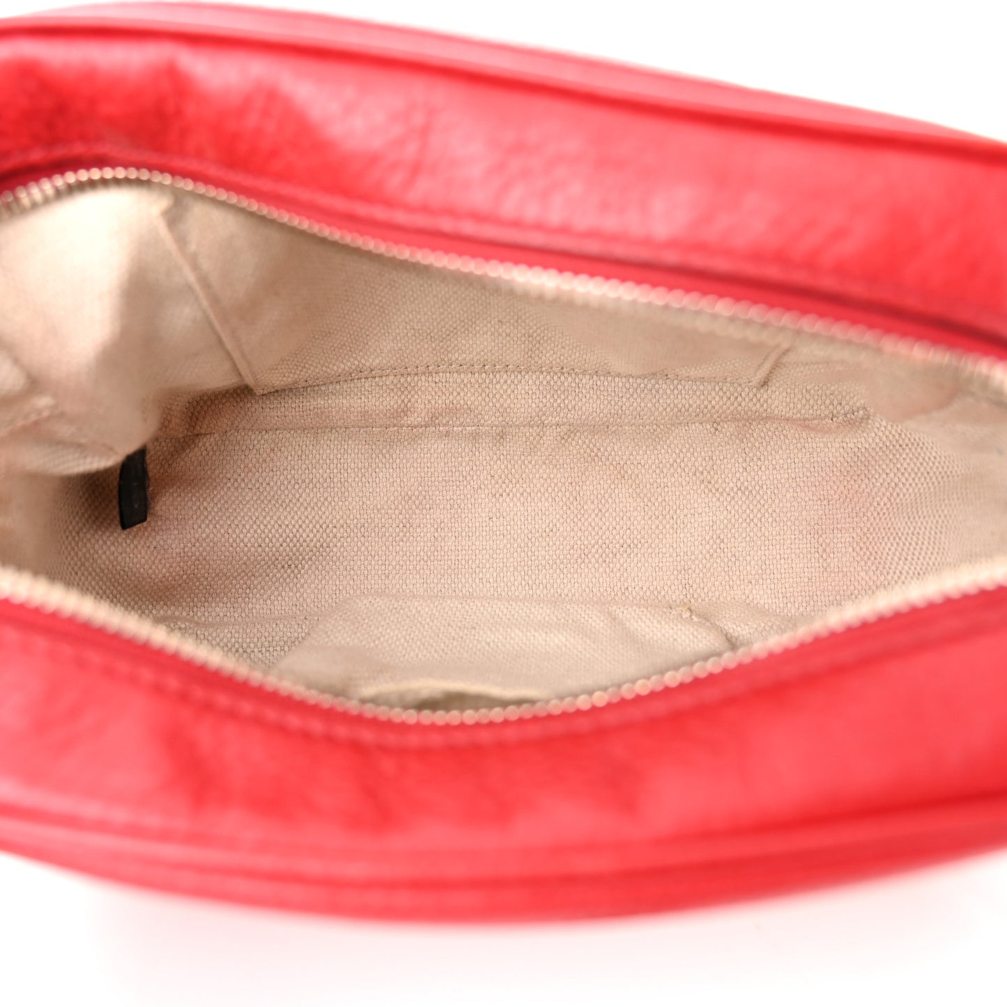 Pebbled Calfskin Small Soho Disco Bag Tabasco Red