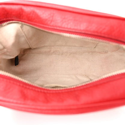 Gucci Pebbled Calfskin Small Soho Disco Bag Tabasco Red 5 of 19