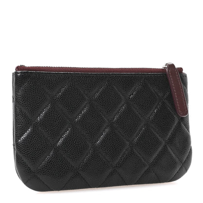 Chanel Caviar Quilted Small Cosmetic Case Black 3 of 11