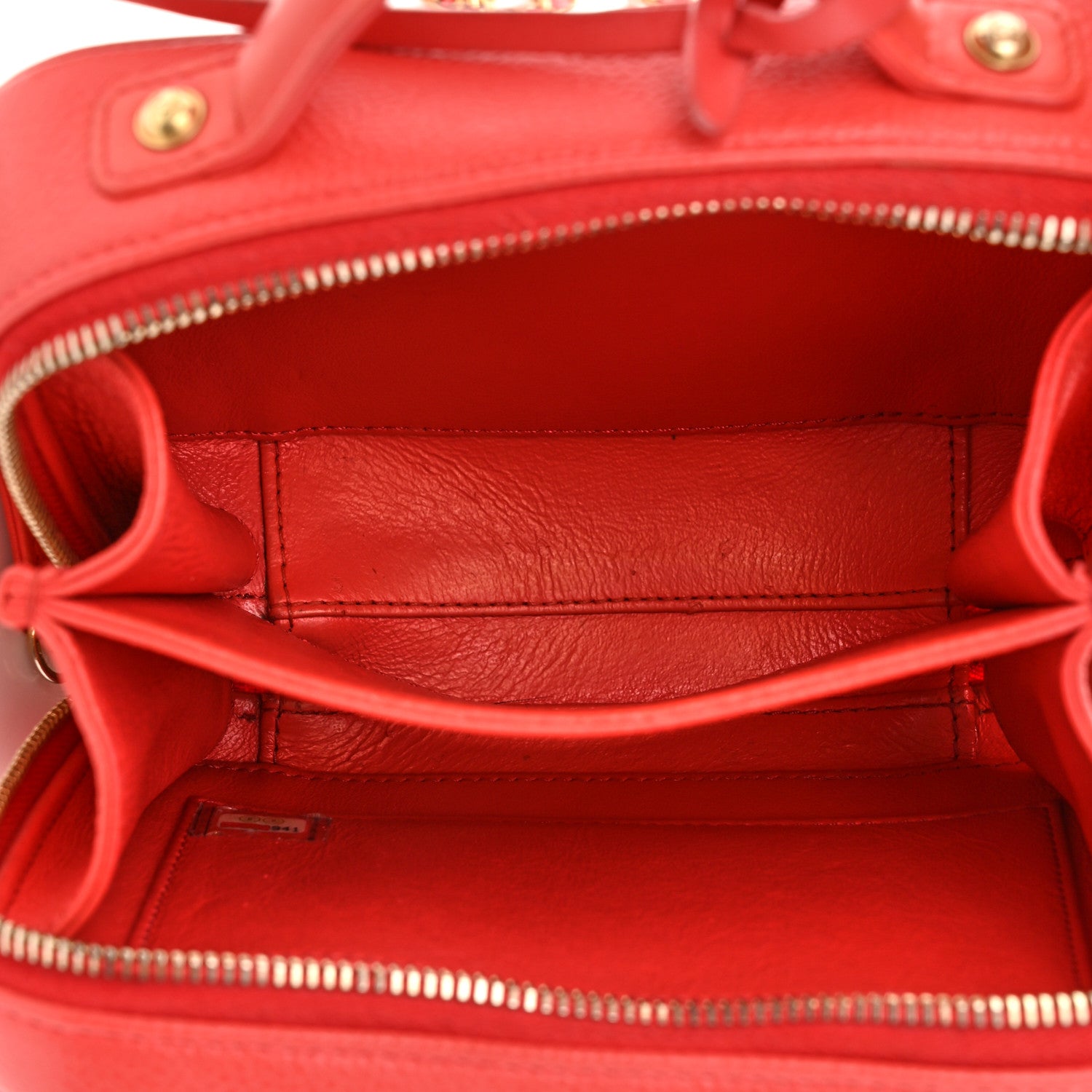 Chanel Caviar Quilted Small CC Filigree Vanity Case Coral 5 of 10