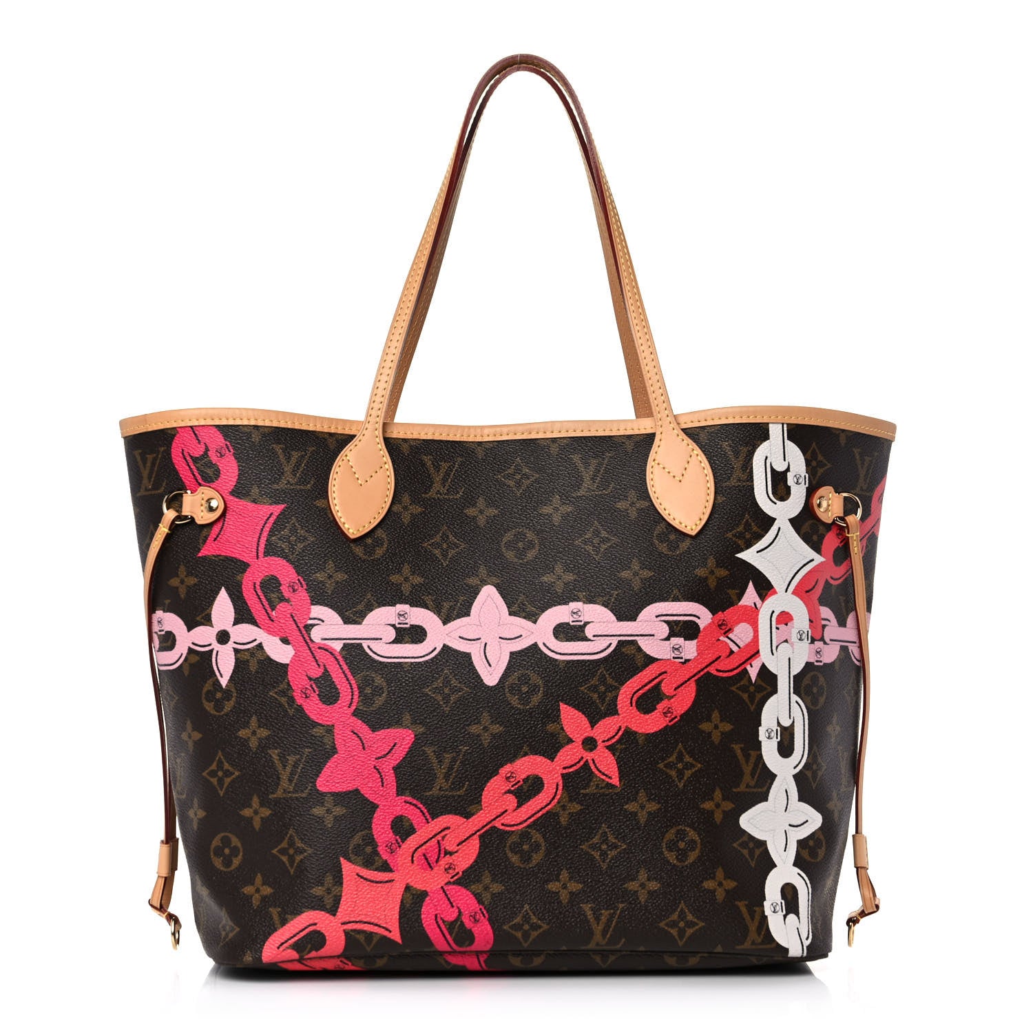 Louis Vuitton Monogram Bay Neverfull MM Rose Ballerine Poppy 3 of 13