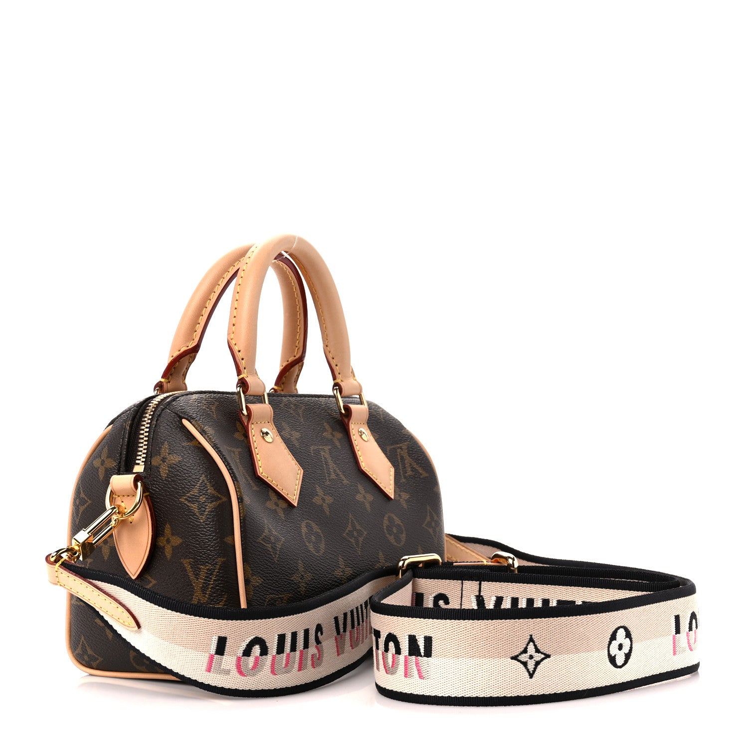 Louis Vuitton Monogram Speedy Bandouliere 20 Black 3 of 11
