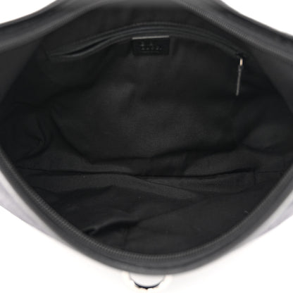 Gucci Denim Monogram Abbey D Ring Hobo Black 5 of 11