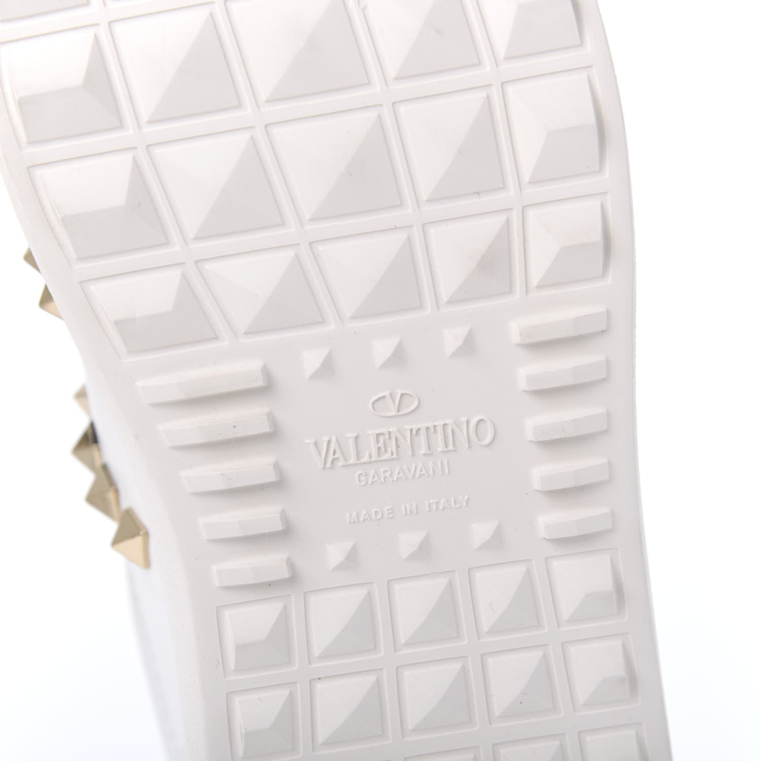 Valentino Garavani Calfskin Rockstud Untitled Open Sneakers 37.5 White 6 of 9