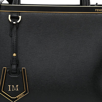 Fendi Vitello Elite Petite 2Jours Tote Black 7 of 10