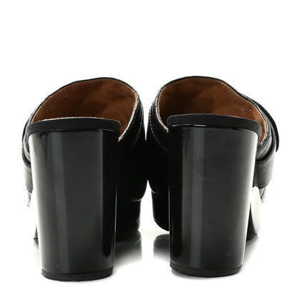 Chanel Lambskin Quilted CC Turn Lock Clogs 39.5 Black 6 of 11