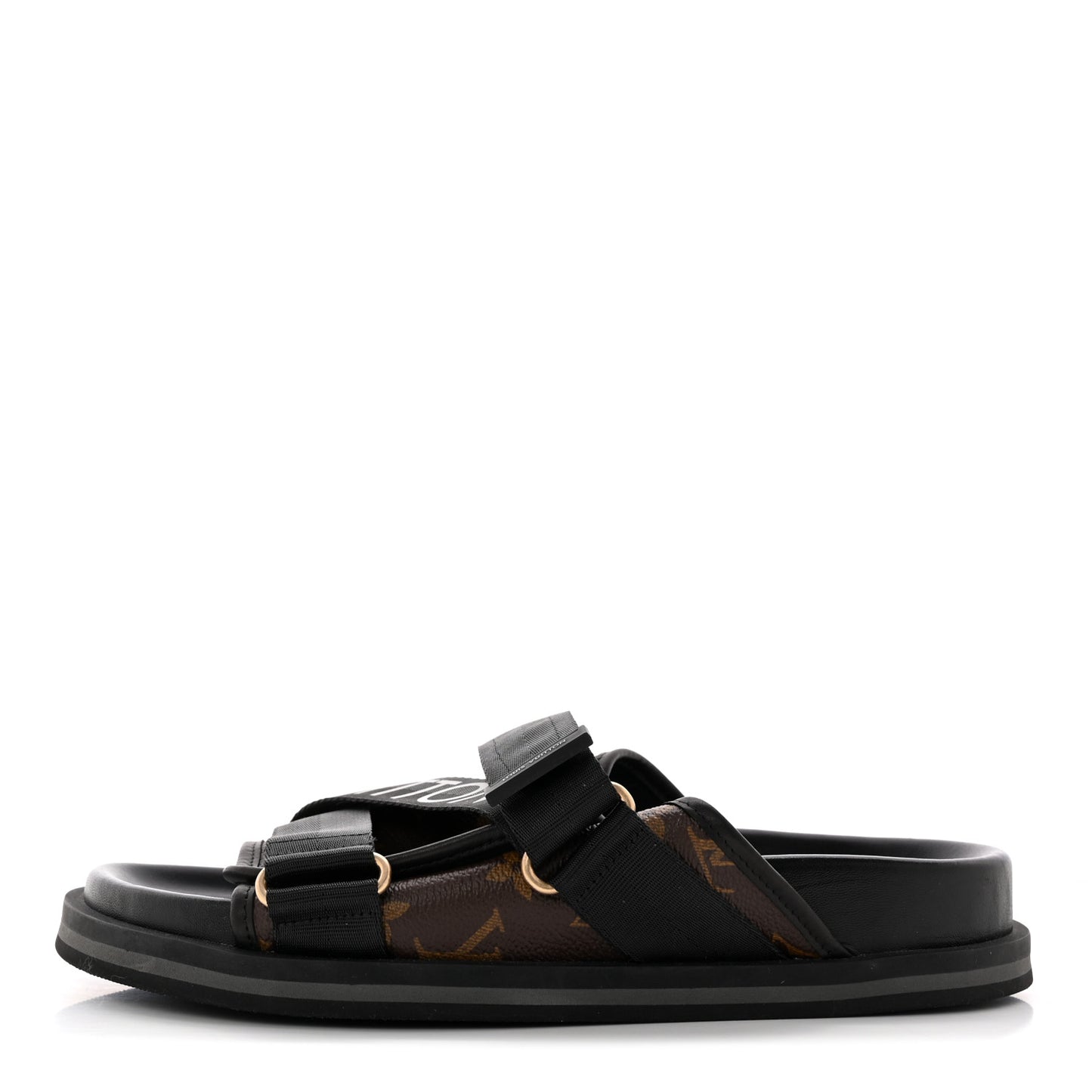 Monogram Eclipse Mens Honolulu Mules 7.5 Black