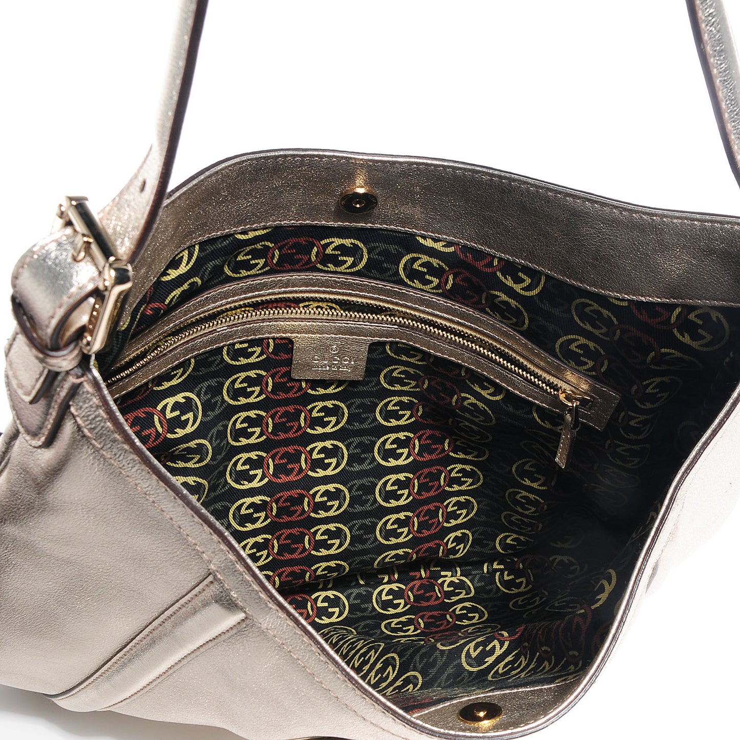Leather Medium Britt Hobo Platinum