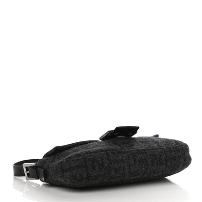 Fendi Wool Zucca Baguette Grey 3 of 9