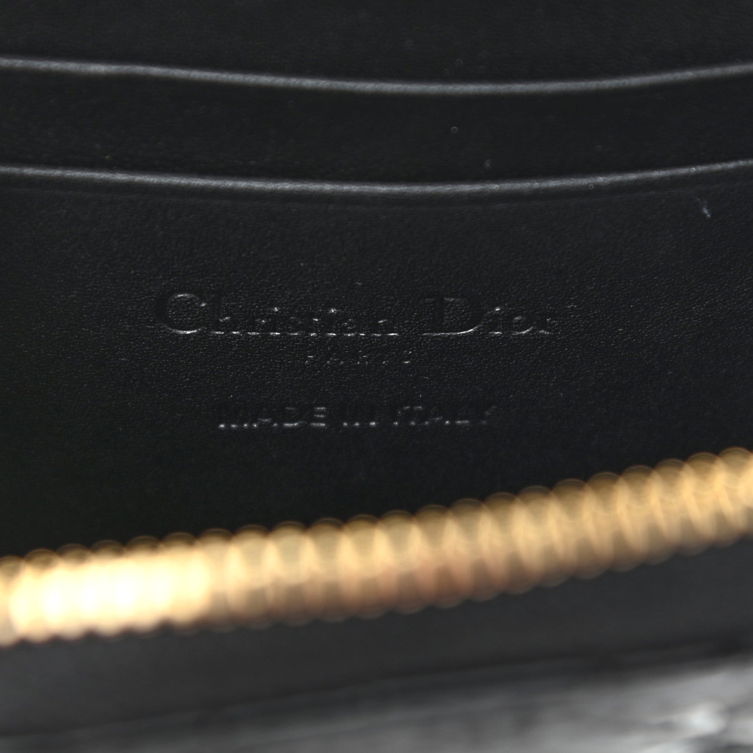 Christian Dior Patent Cannage Lady Dior Phone Holder Black 6 of 12