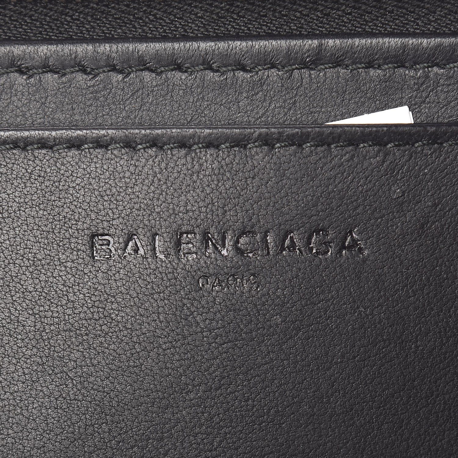 Balenciaga Calfskin Logo Long Clutch Black 6 of 7