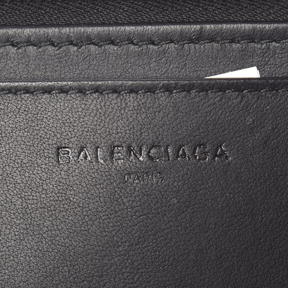 Balenciaga Calfskin Logo Long Clutch Black 6 of 7