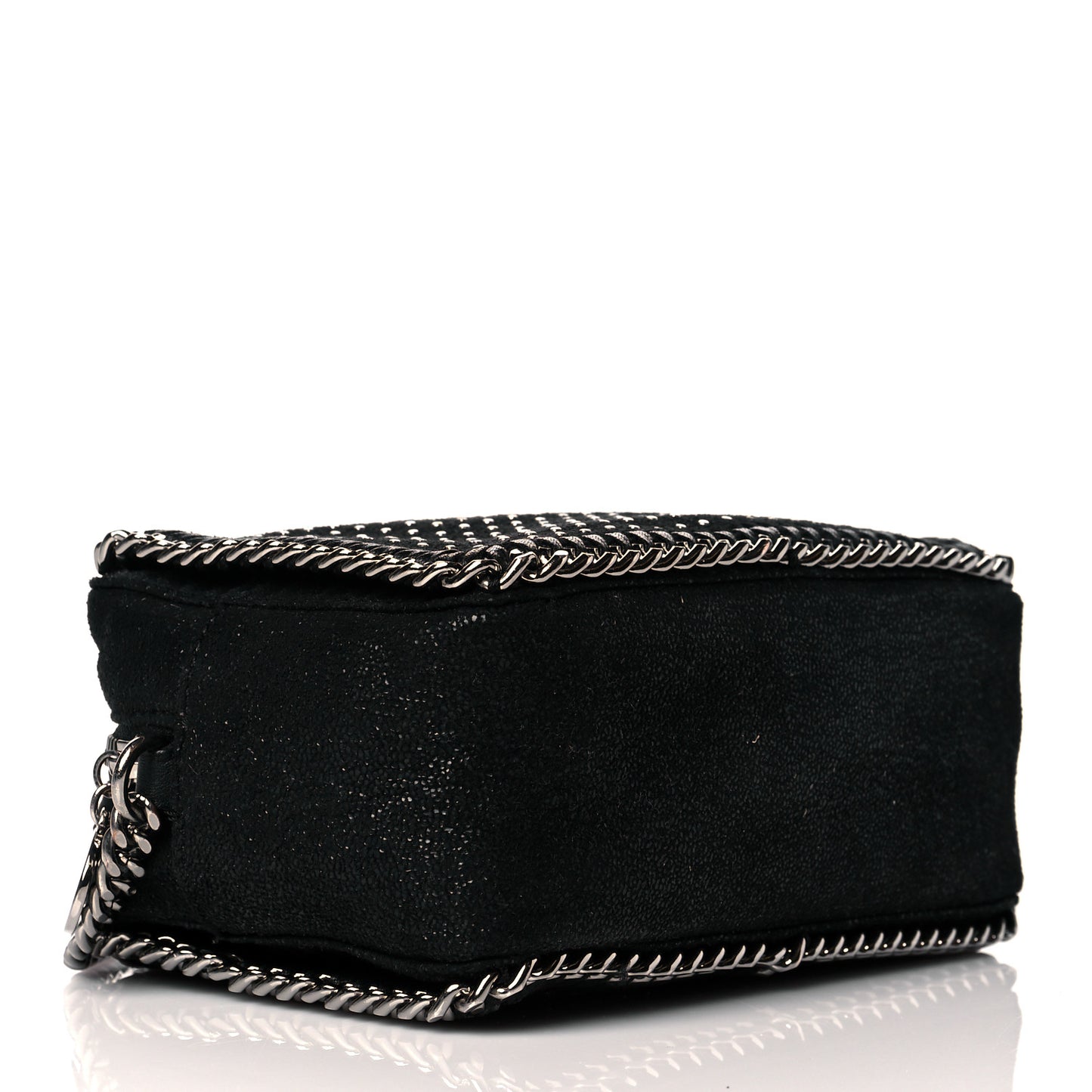 Shaggy Deer All Over Studs Falabella Crossbody Camera Bag Black