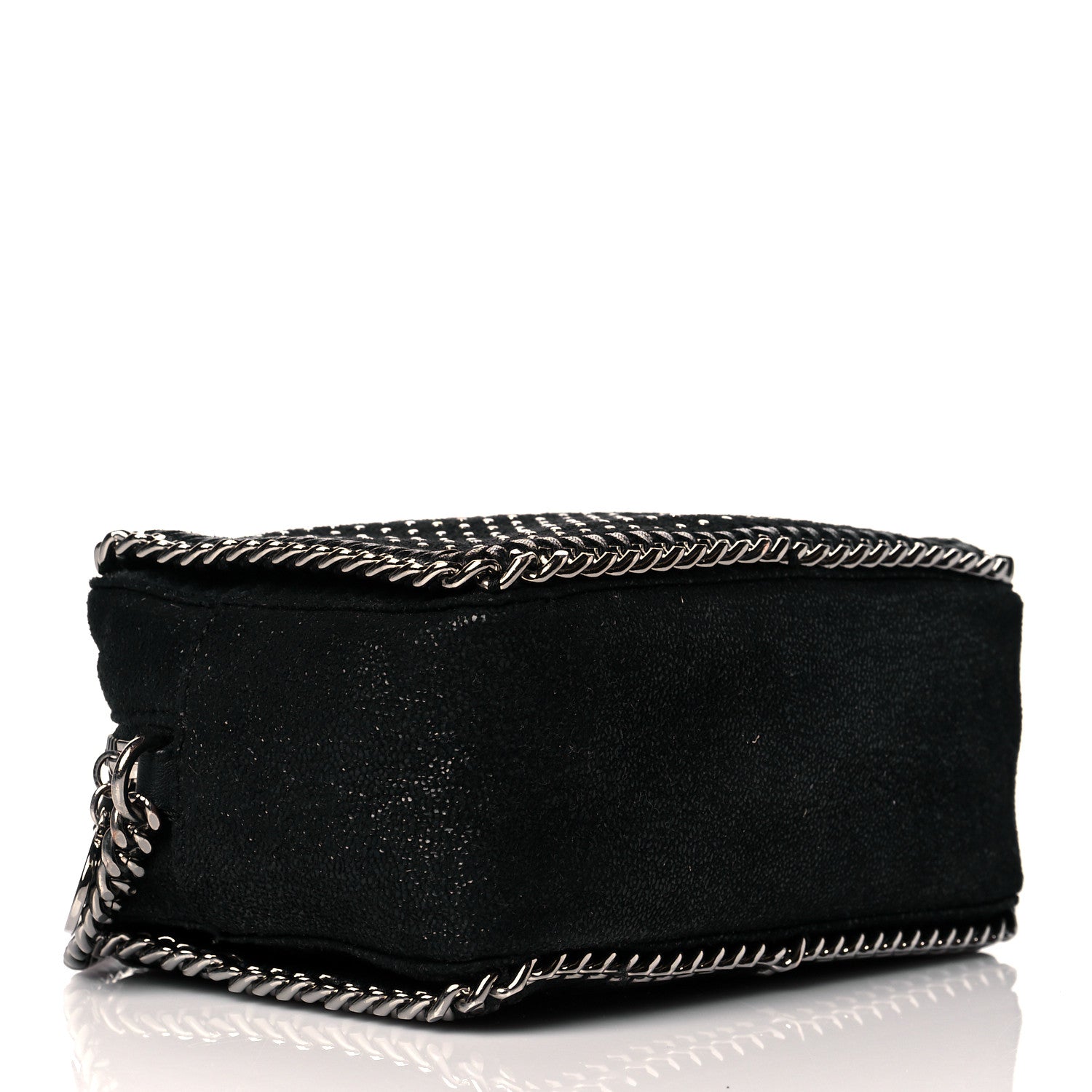 Stella McCartney Shaggy Deer All Over Studs Falabella Crossbody Camera Bag Black 3 of 11
