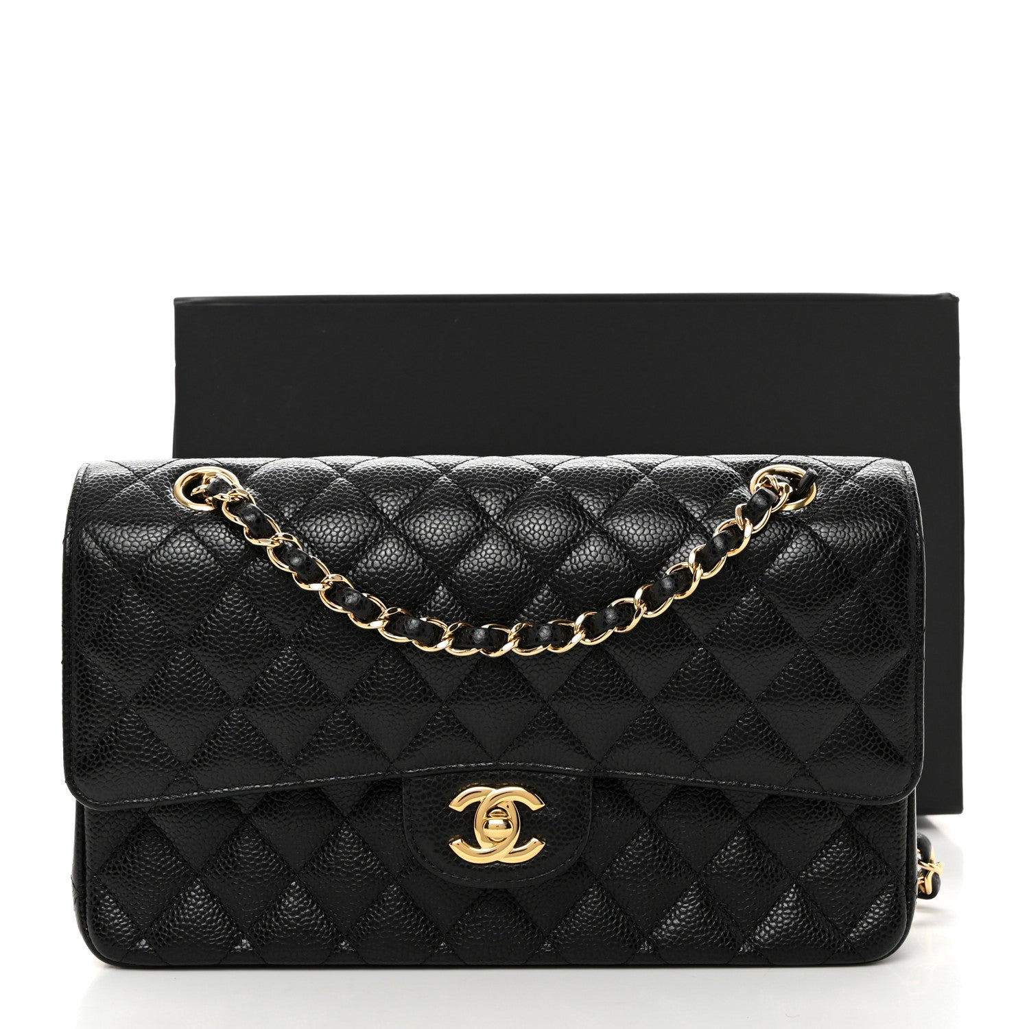 Chanel Caviar Quilted Medium Double Flap Black 11 of 11