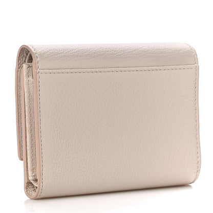 MCM Goatskin Milano Tri-Fold Wallet Beige 3 of 11