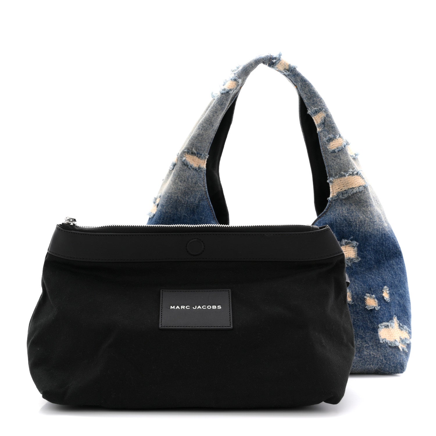 Marc Jacobs Denim The Rip and Repair The Sack Bag Punk Indigo 3 of 10