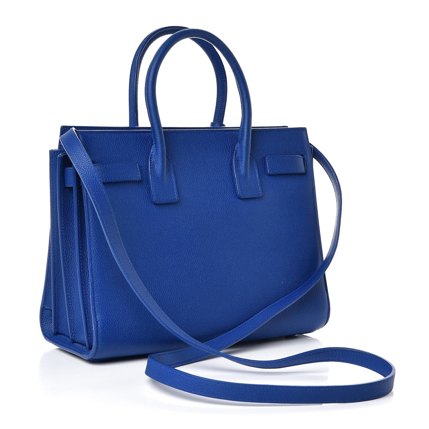 Grained Calfskin Baby Sac De Jour Royal Blue