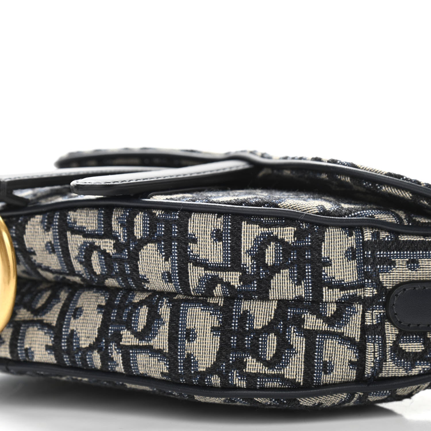 Christian Dior Oblique Mini Saddle Bag Blue 10 of 10