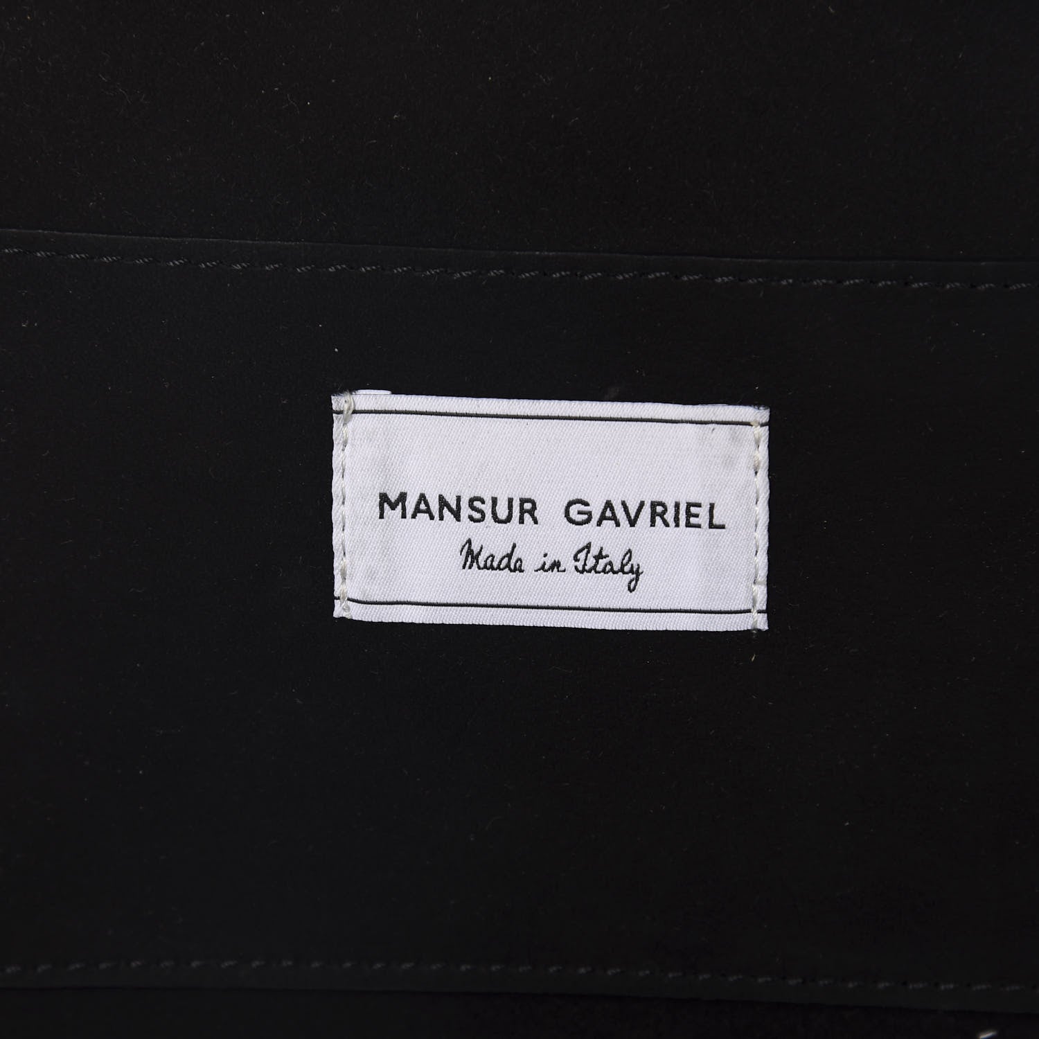 Mansur Gavriel Patent Calfskin Mini Moon Clutch Black 6 of 6