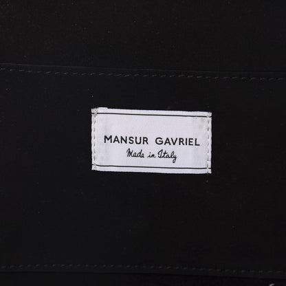 Mansur Gavriel Patent Calfskin Mini Moon Clutch Black 6 of 6