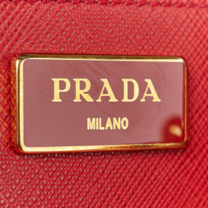 Prada Saffiano Lux Parabole Tote Fuoco 6 of 13