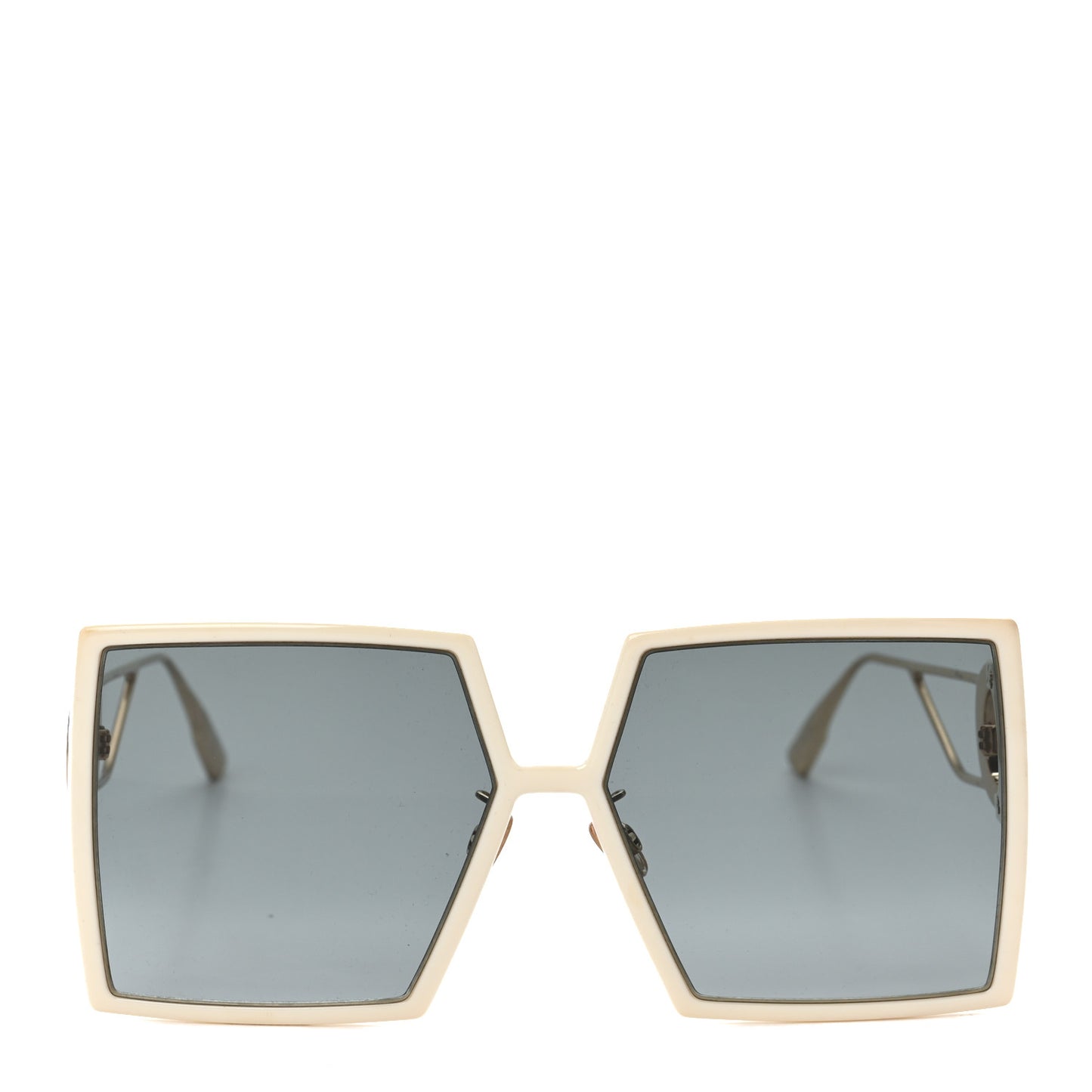 Square 30 Montaigne Sunglasses White