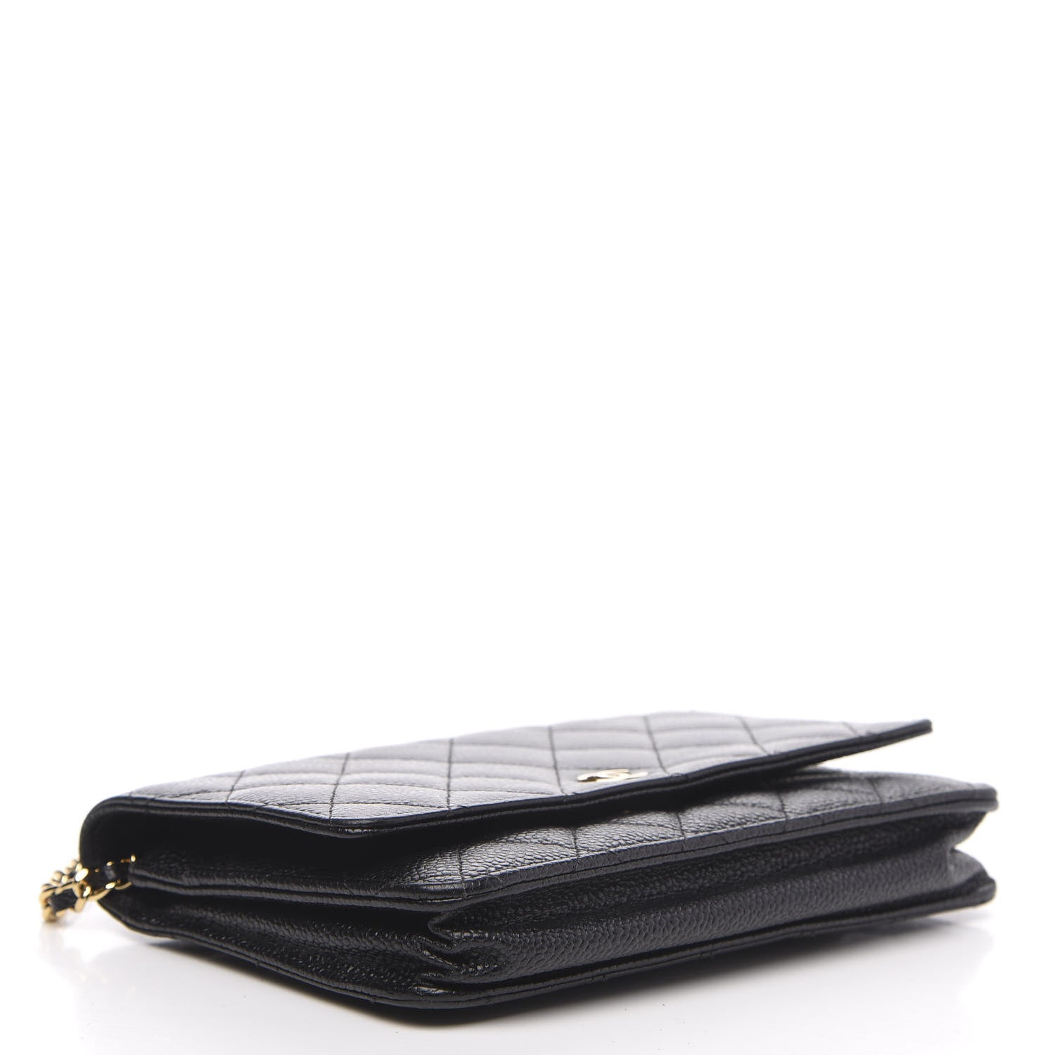Chanel Caviar Quilted Wallet On Chain WOC Black 4 of 12