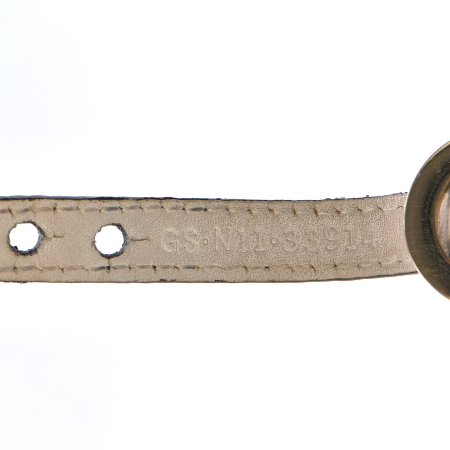 Bulgari Calfskin Circular Panel Bracelet Black Gold Silver 5 of 5